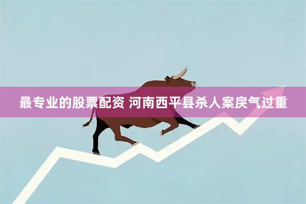 最专业的股票配资 河南西平县杀人案戾气过重